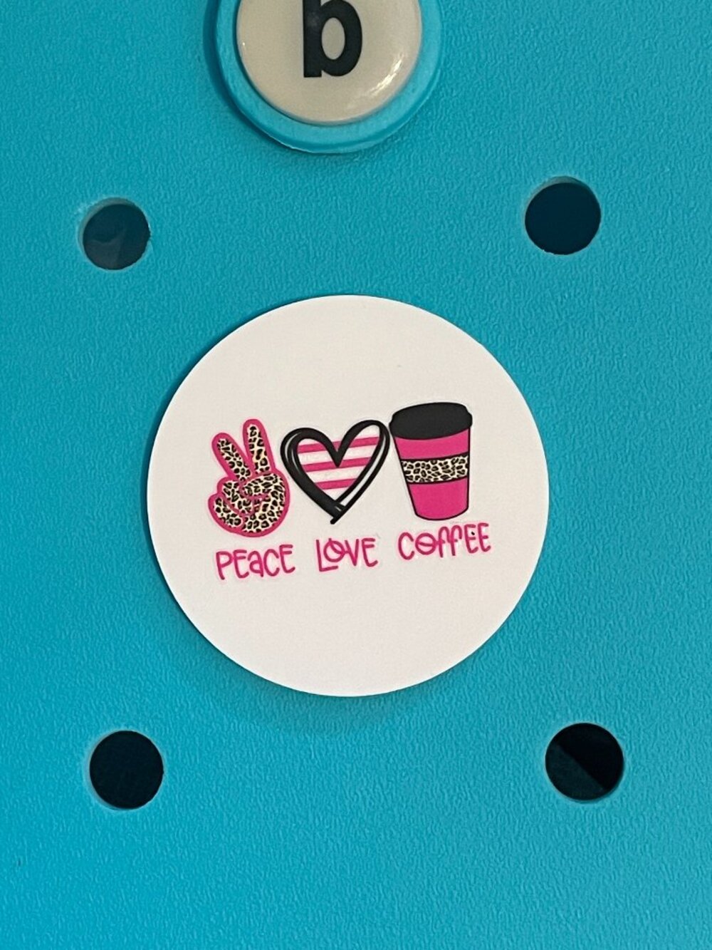 Coffee Lover Bogg Charm-Coffee Bogg Bit-Peace Love Coffee Bogg Charm-New!